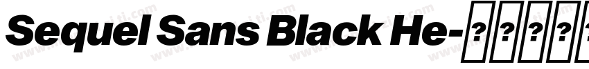 Sequel Sans Black He字体转换